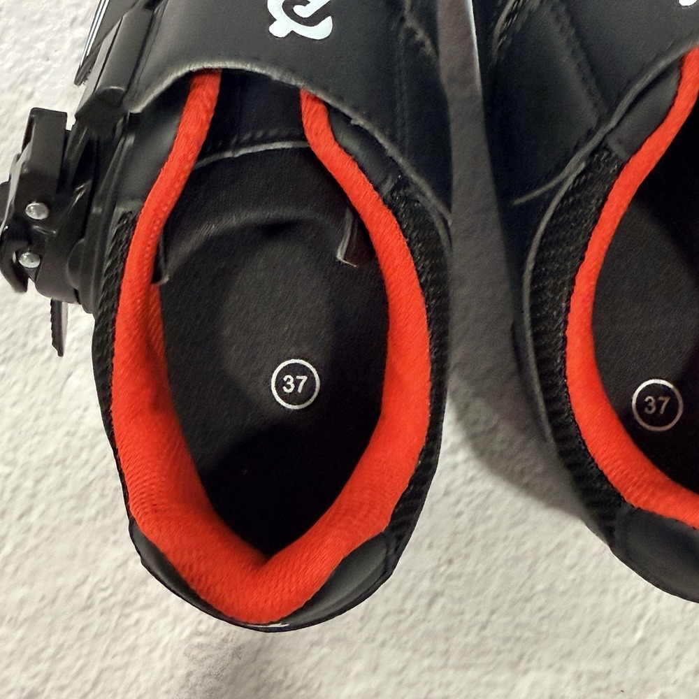 Peloton Bike Shoes Women's Size EU 37 US 6 Cycling Shoes Cleats Black - Picture 5 of 12